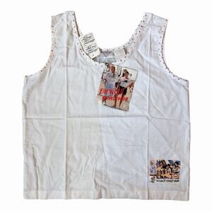 NWT Deadstock Blowout L.A. Streetwear 1987 Graphic Cotton Sleeveless Top Women